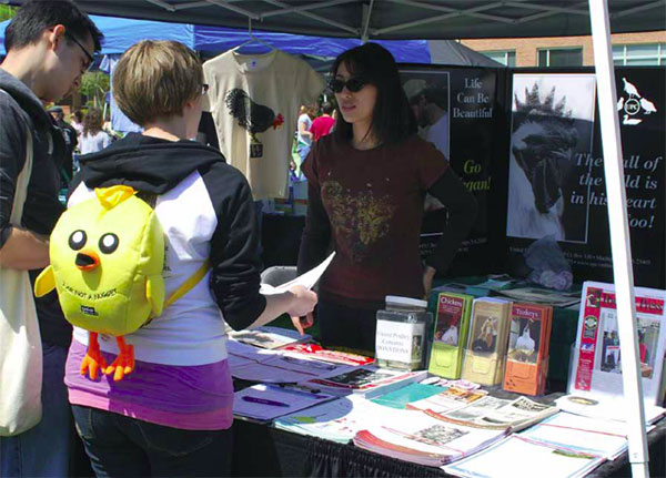 Liqin Tabling at Baltimore Vegfest