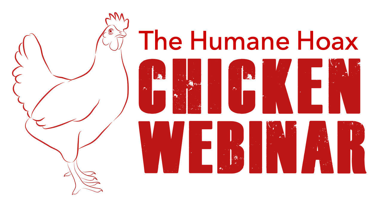 Humane Hoax logo with drawing of hen