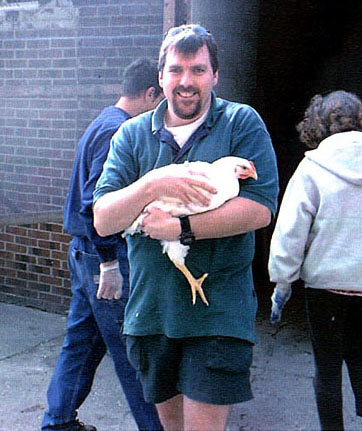 Mike with Hen