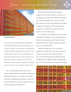 Jane - one tiny chicken foot