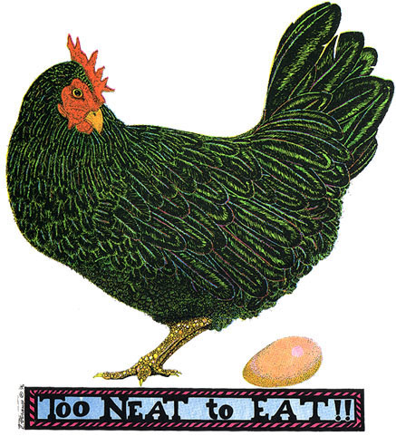 too neat hen