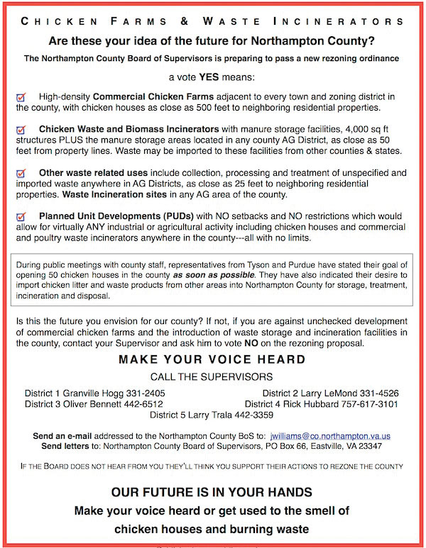 northhampton county chicken farms