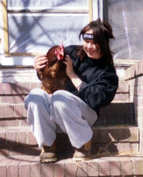 UPC sanctuary assistant Carol Baker and Moses